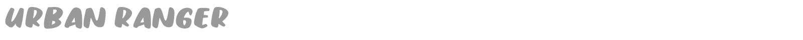 Urban Ranger font preview